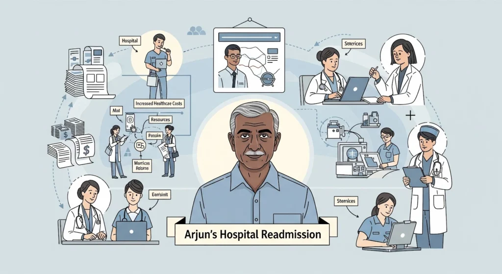 Image showing Arjun's hospital readmission